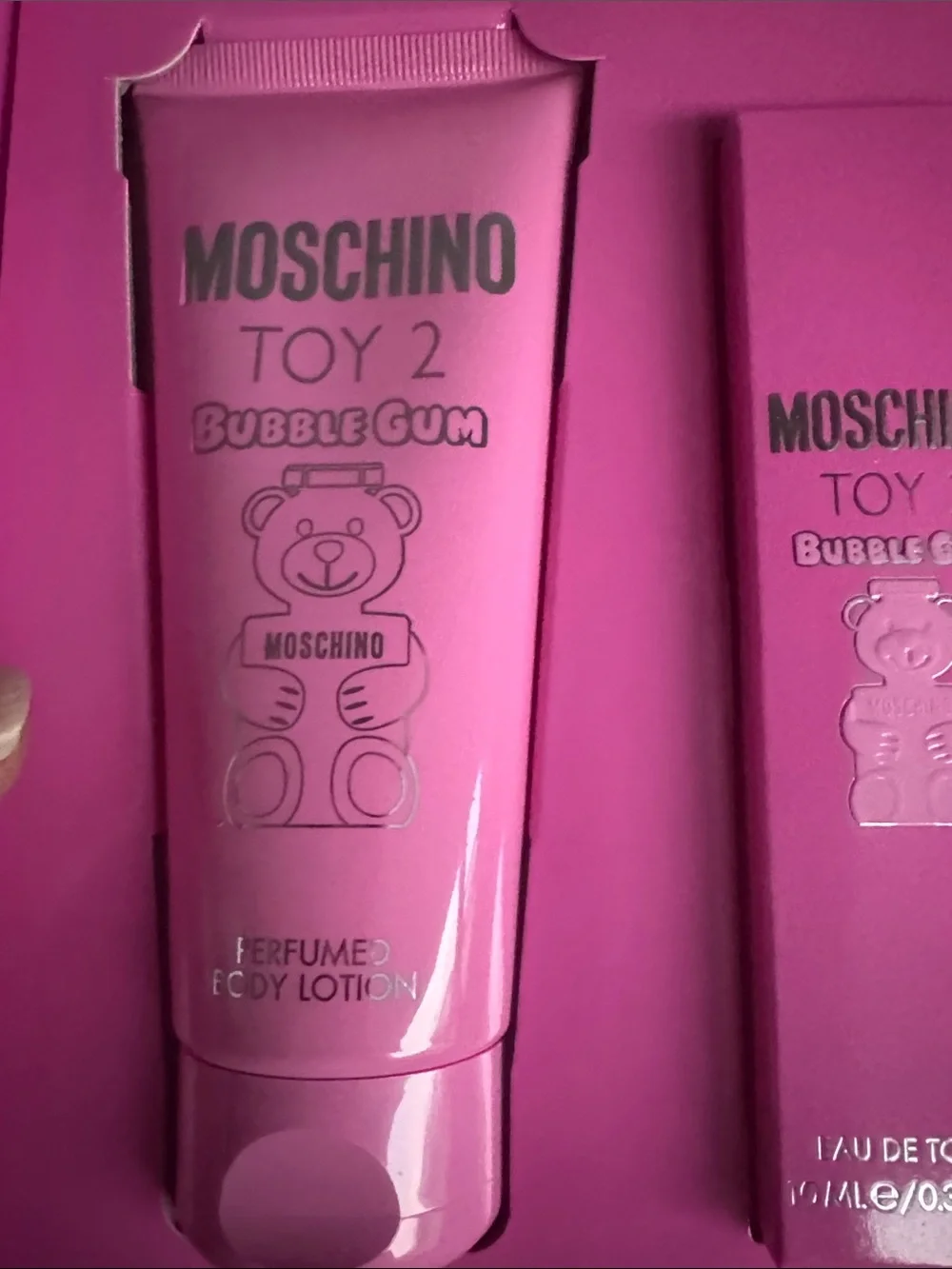 Moschino Pink Toy 2 Bubble Gum 3 Piece Gift Set New